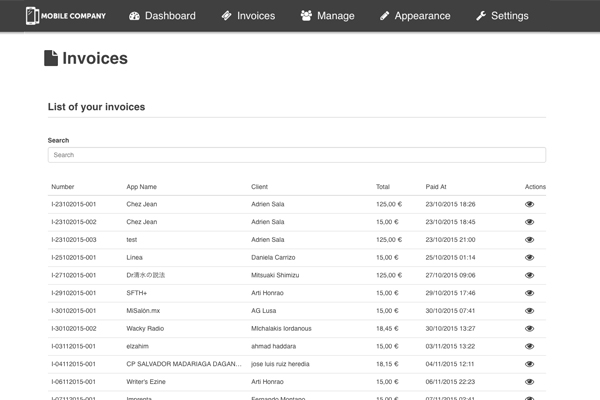 invoices